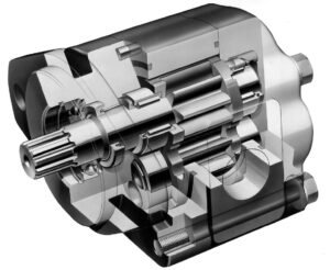 gear pump cutaway